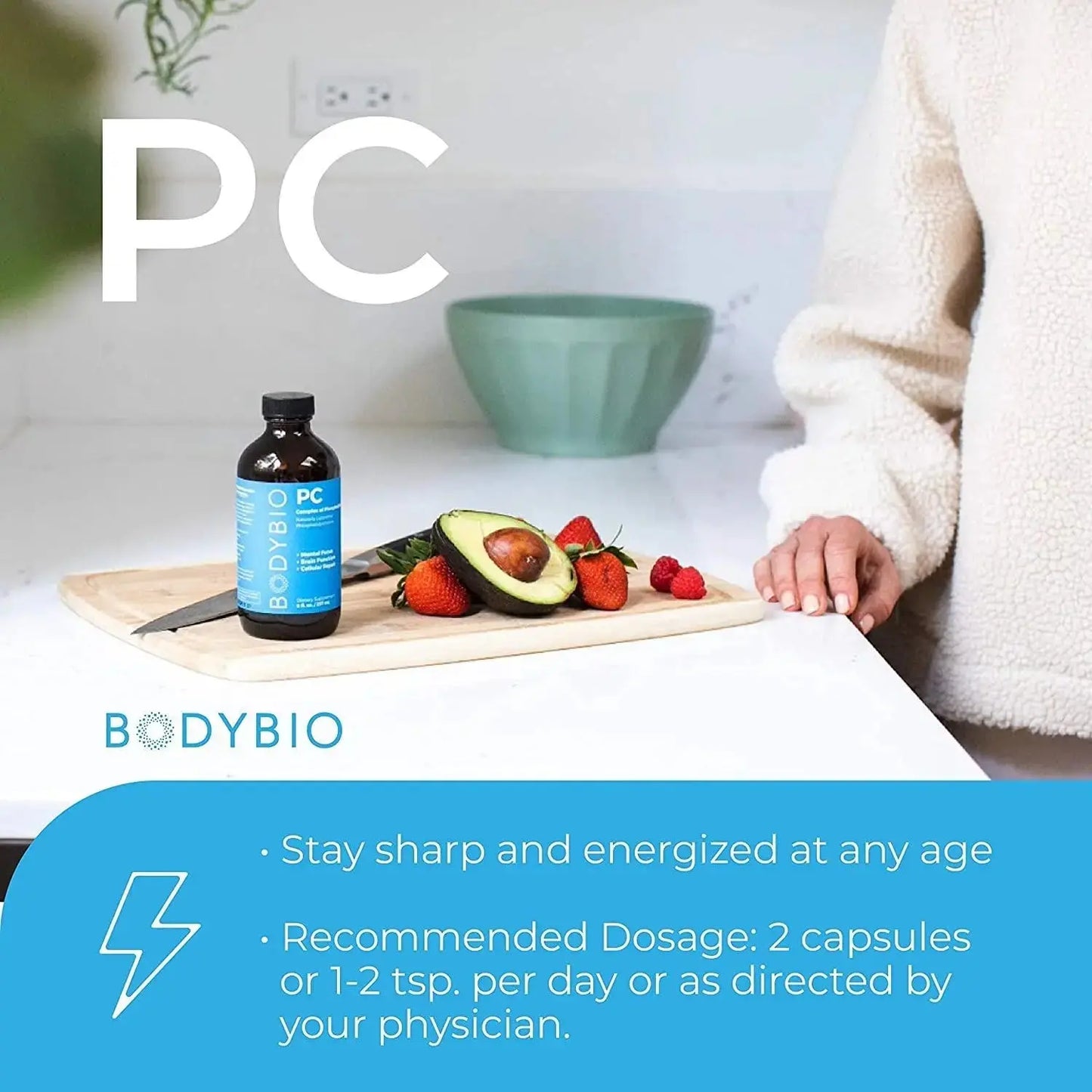 PC - Liposomal Phospholipid Complex, 16 fl oz (473 ml) - BodyBio