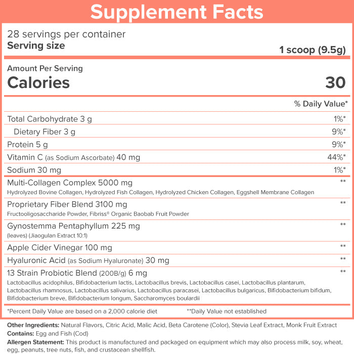 SkinnyFit Super Youth Multi-Collagen Peptides Peach Mango Flavor NEW Skinny Fit Skinnyfit