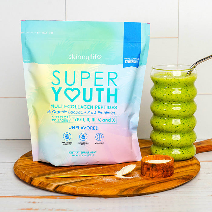 SkinnyFit Super Youth Plus Multi-Collagen Peptides Unflavored Collagen NEW Skinny Fit Skinnyfit