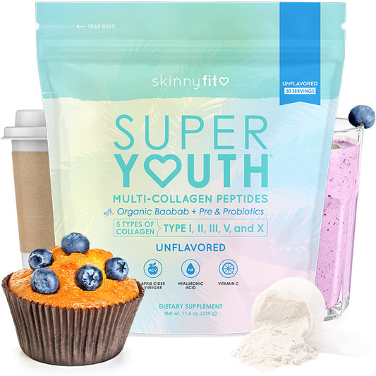 SkinnyFit Super Youth Plus Multi-Collagen Peptides Unflavored Collagen NEW Skinny Fit Skinnyfit